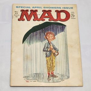 MAD Magazine Issue #63 Special April Showers‎ Issue June 1961 Ec Comics Vtg Rare